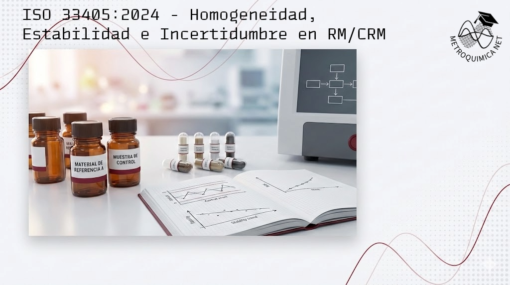 ISO 33405:2024 - Homogeneidad, Estabilidad e Incertidumbre en RM/CRM
